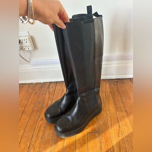 Vagabond Black Knee-High Leather Boots
